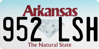 AR license plate 952LSH