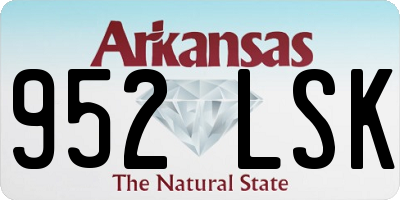 AR license plate 952LSK