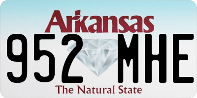 AR license plate 952MHE