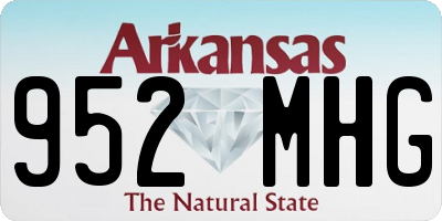 AR license plate 952MHG