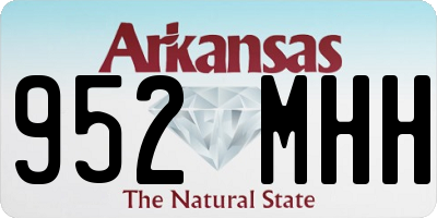 AR license plate 952MHH