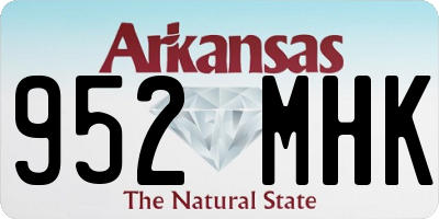 AR license plate 952MHK