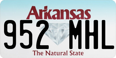 AR license plate 952MHL