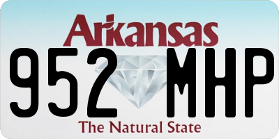 AR license plate 952MHP