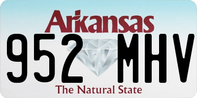 AR license plate 952MHV