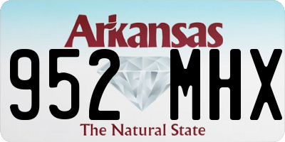 AR license plate 952MHX