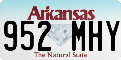 AR license plate 952MHY