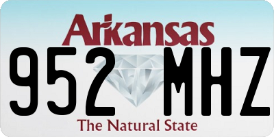 AR license plate 952MHZ