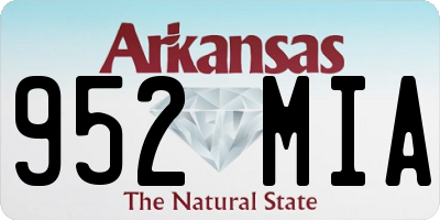 AR license plate 952MIA