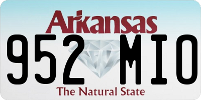 AR license plate 952MIO