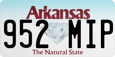 AR license plate 952MIP