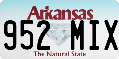AR license plate 952MIX