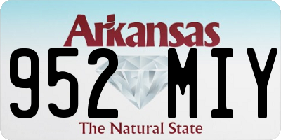 AR license plate 952MIY