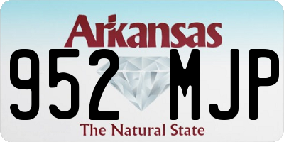 AR license plate 952MJP