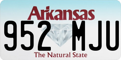 AR license plate 952MJU