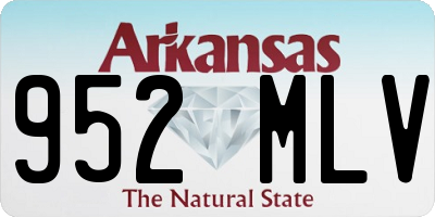 AR license plate 952MLV