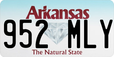 AR license plate 952MLY