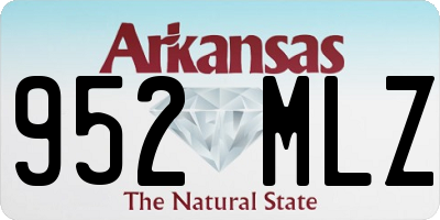 AR license plate 952MLZ