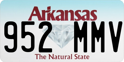 AR license plate 952MMV