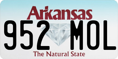 AR license plate 952MOL