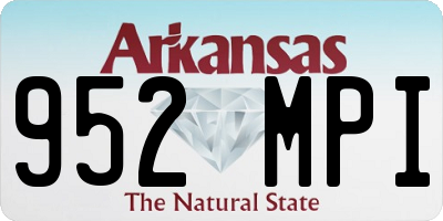 AR license plate 952MPI
