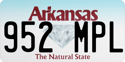 AR license plate 952MPL