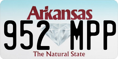 AR license plate 952MPP