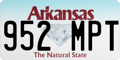 AR license plate 952MPT