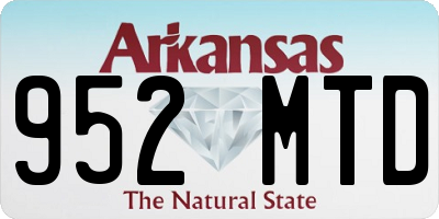 AR license plate 952MTD