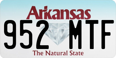 AR license plate 952MTF