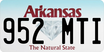 AR license plate 952MTI