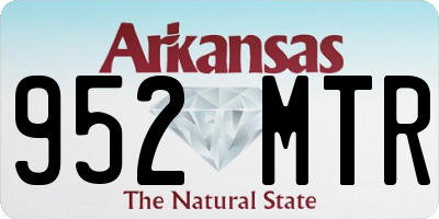 AR license plate 952MTR