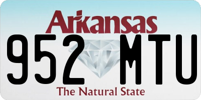 AR license plate 952MTU
