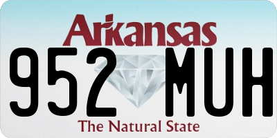 AR license plate 952MUH