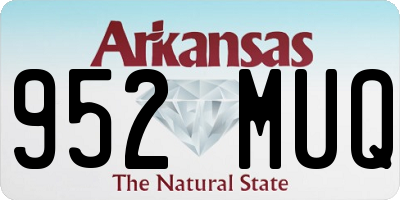 AR license plate 952MUQ