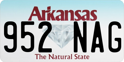 AR license plate 952NAG