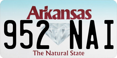 AR license plate 952NAI