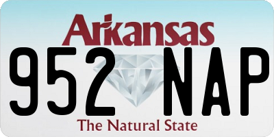 AR license plate 952NAP