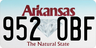 AR license plate 952OBF