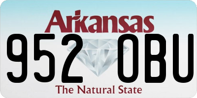 AR license plate 952OBU