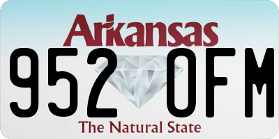 AR license plate 952OFM