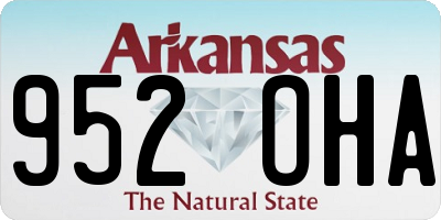 AR license plate 952OHA