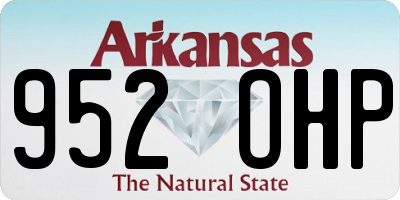 AR license plate 952OHP