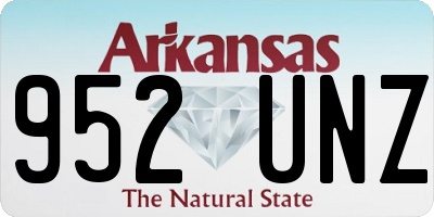 AR license plate 952UNZ