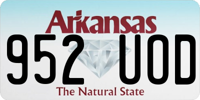 AR license plate 952UOD