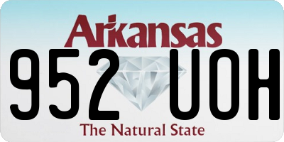 AR license plate 952UOH