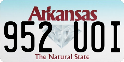AR license plate 952UOI