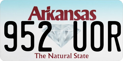 AR license plate 952UOR
