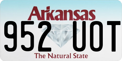 AR license plate 952UOT