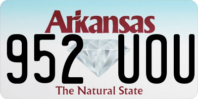 AR license plate 952UOU